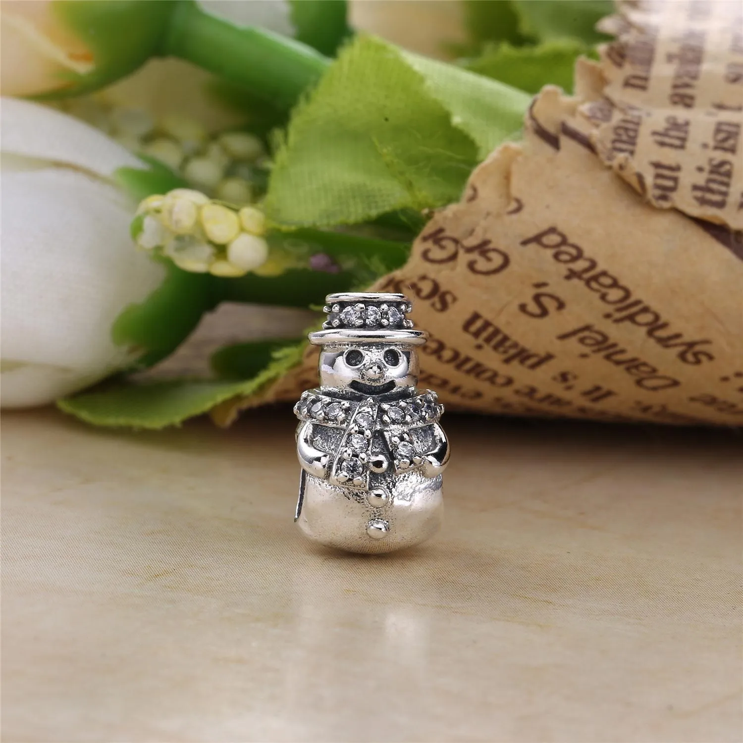 PANDORA Snowman Charm, Clear CZ - 792001CZ