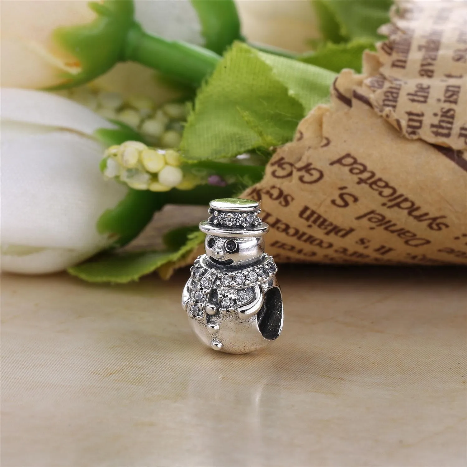 PANDORA Snowman Charm, Clear CZ - 792001CZ