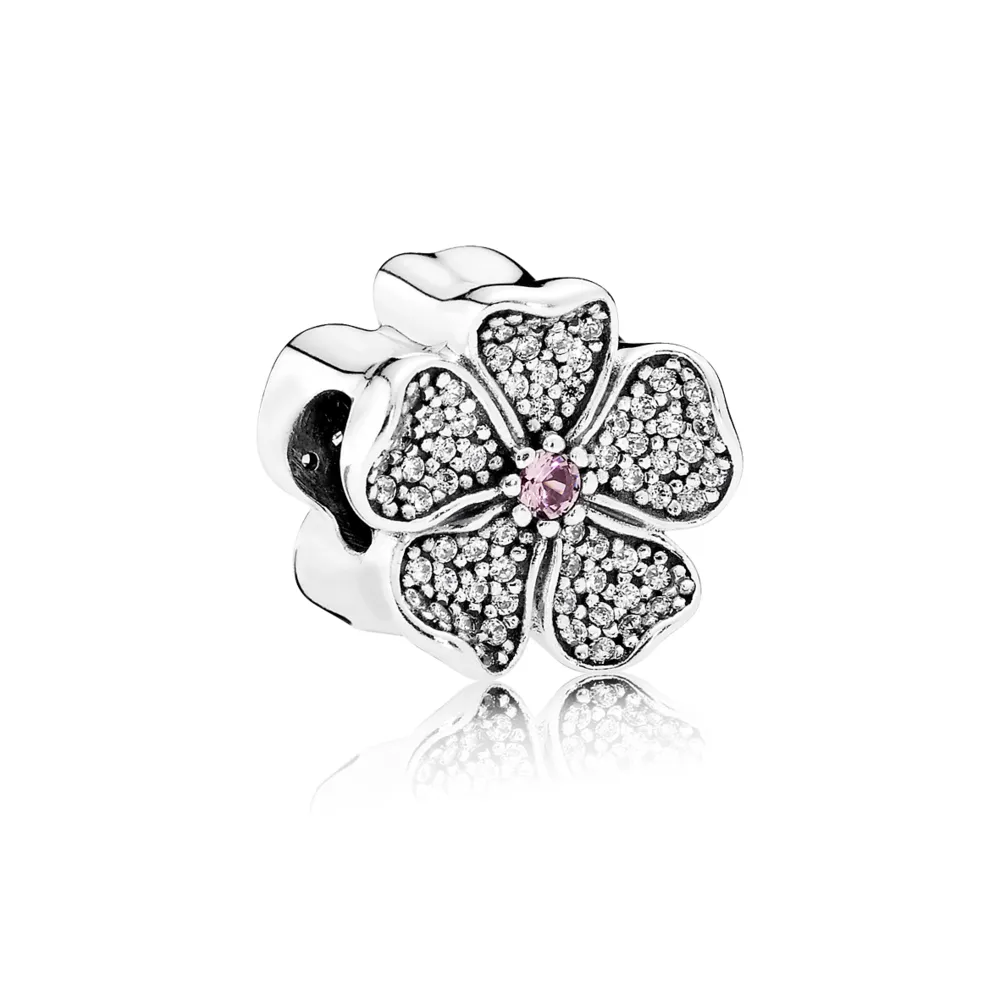 PANDORA Sparkling Apple Blossom Charm - 791831NBP