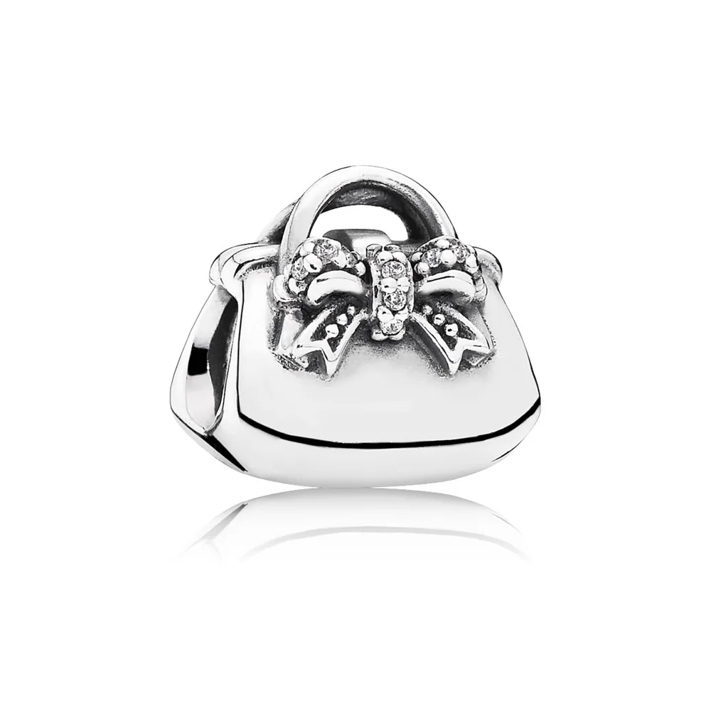 pandora sparkling handbag charm clear cz 791534cz