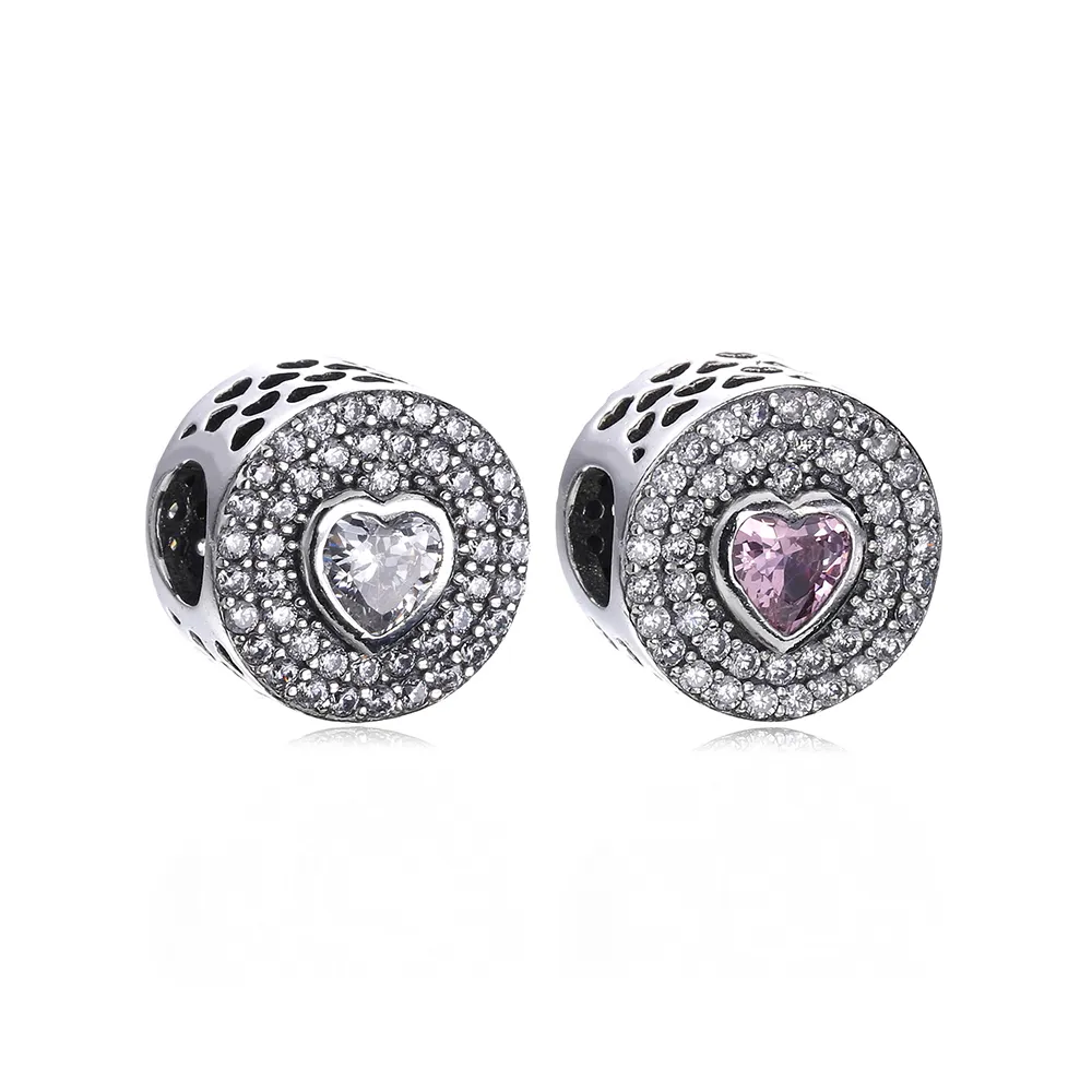 pandora sparkling heart charm px001901