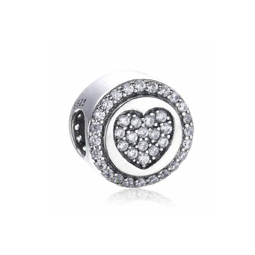 pandora sparkling heart charm px002421b