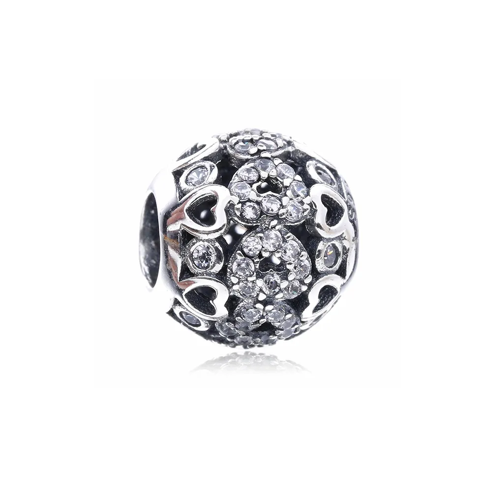 pandora sparkling heart charm px002761