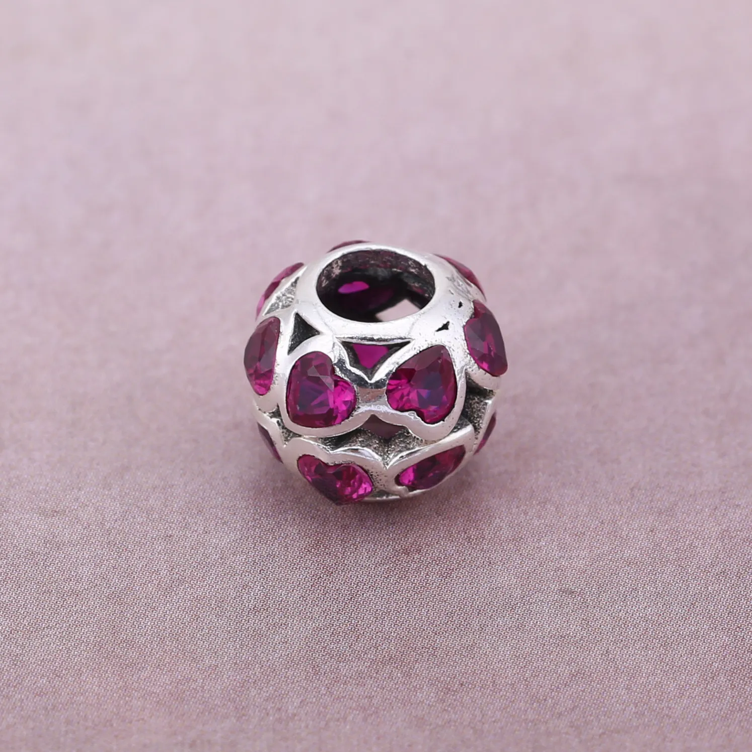 PANDORA Sparkling Openwork Heart Charm - 791250CZS