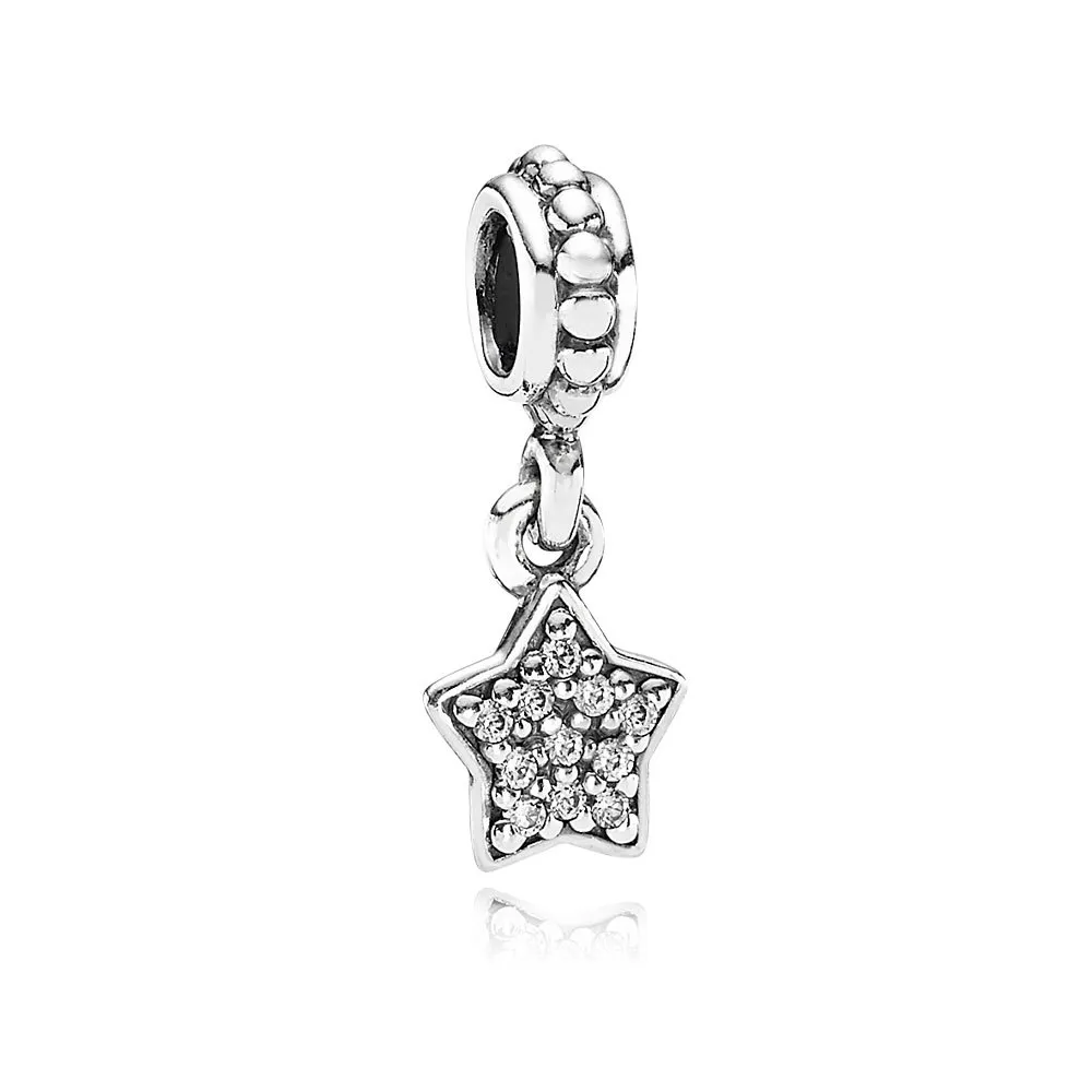 pandora star pavé pendant charm 791024cz