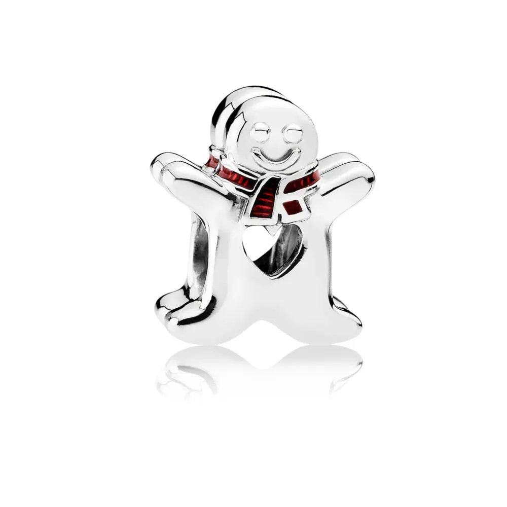 pandora sweet gingerbread man charm clip 792002en07