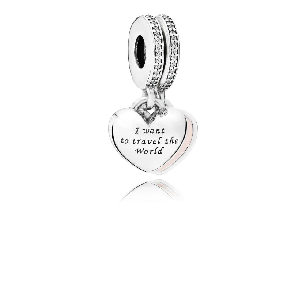 pandora travel together forever pendant charm 791717cz