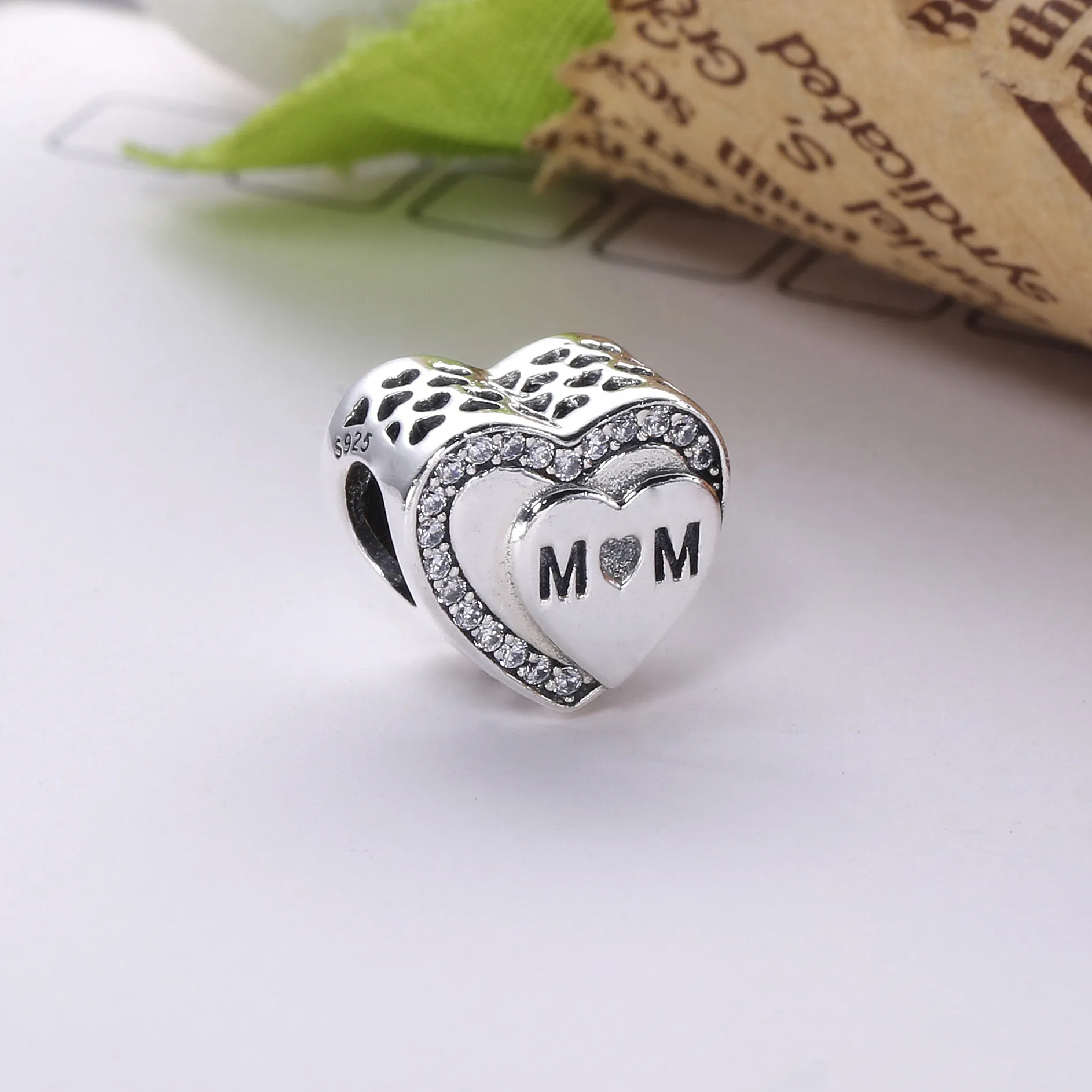 PANDORA Tribute to Mom, Clear CZ Charm - 792070CZ