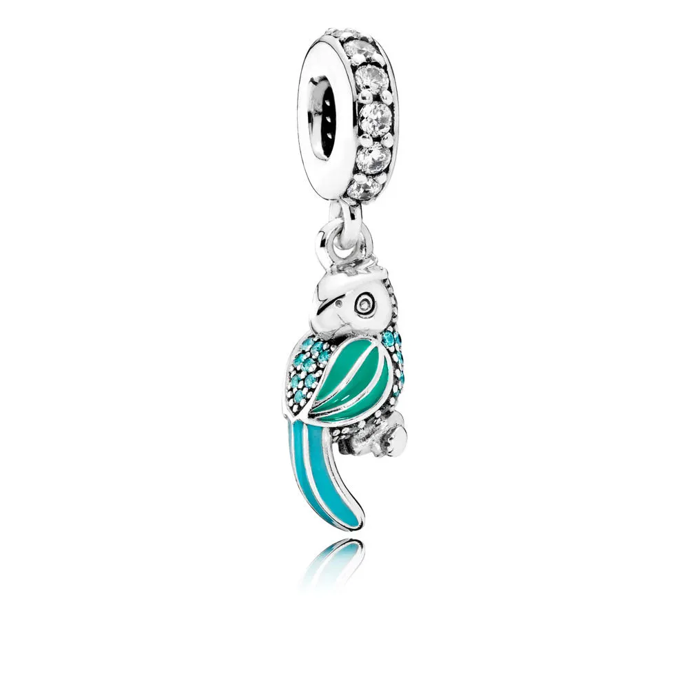 pandora tropical parrot pendant charm 791903enmx