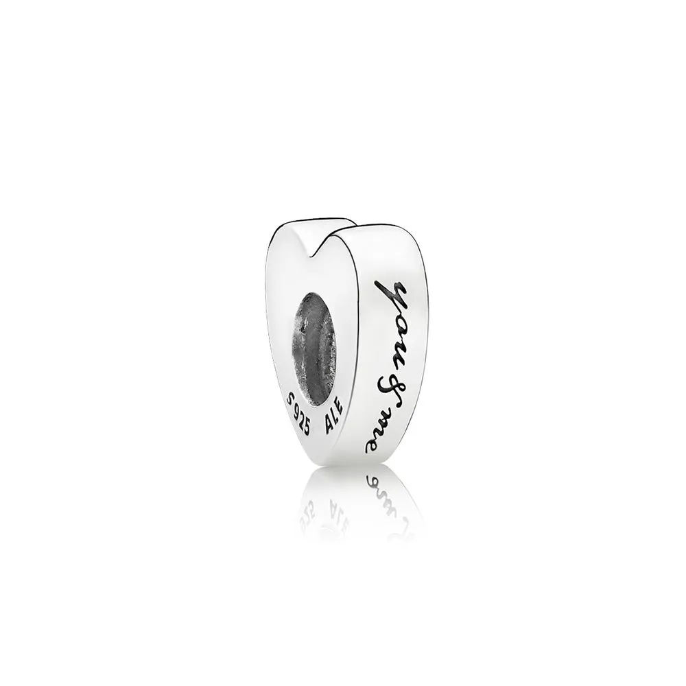 PANDORA Two Hearts Spacer, Clear CZ - 796559CZR