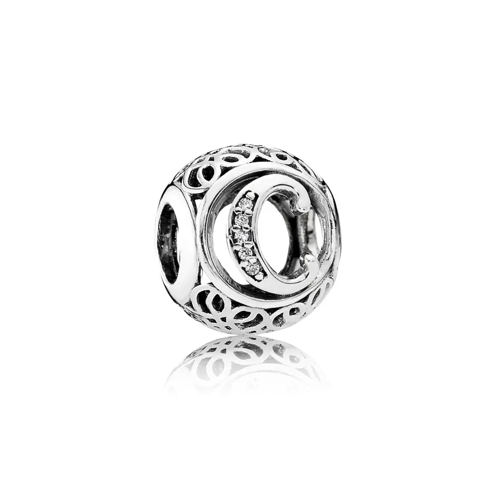 PANDORA Vintage Letter C Charm - 791847cz