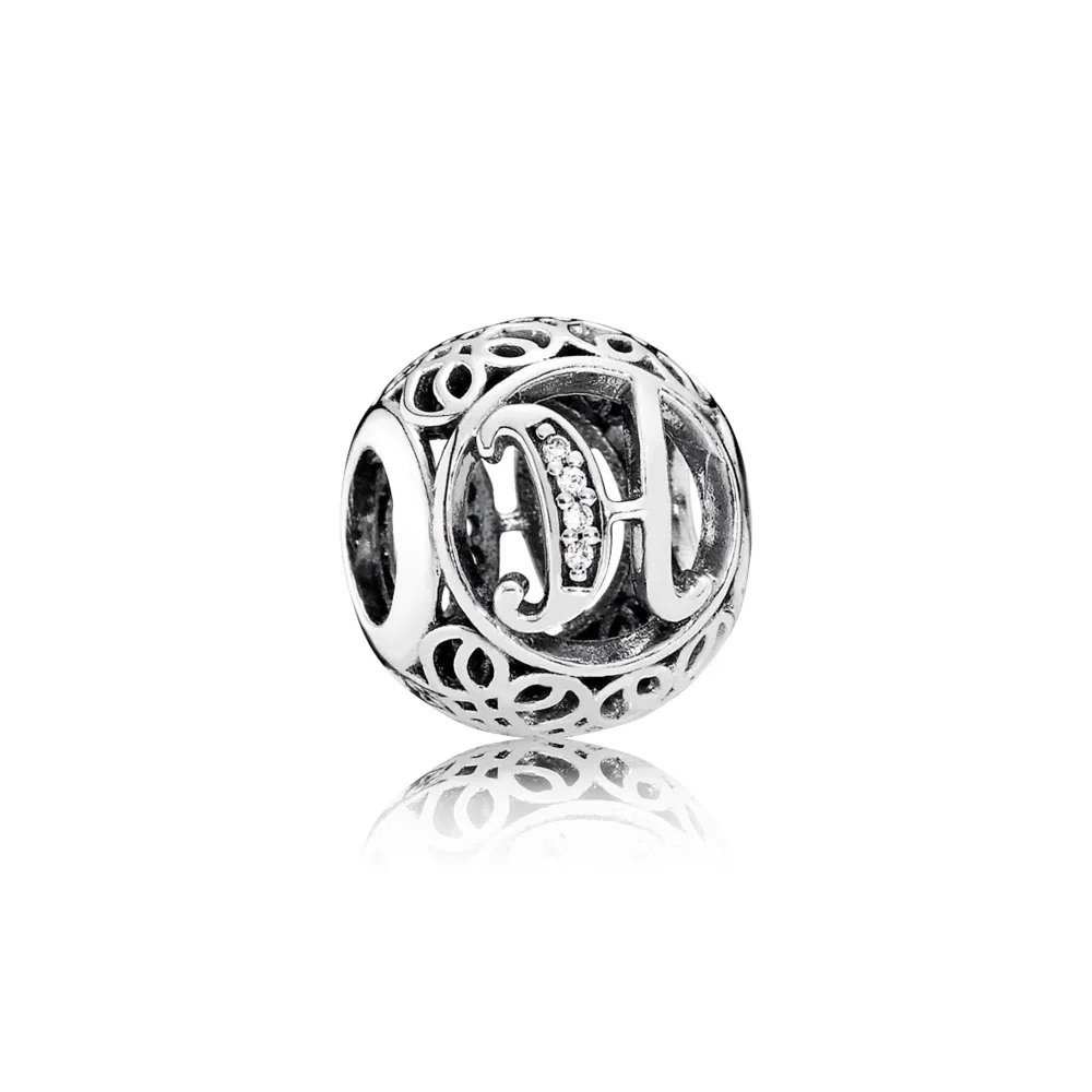 PANDORA Vintage Letter H Charm - 791852cz