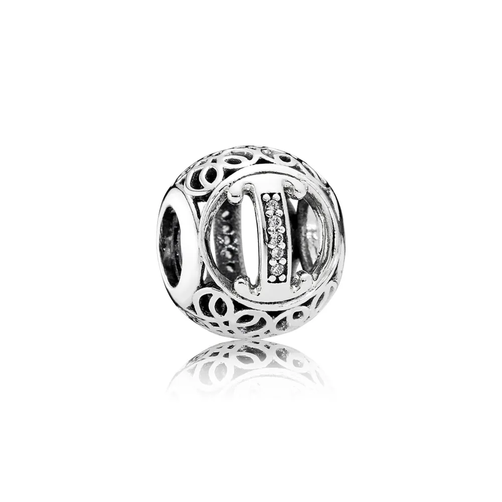 PANDORA Vintage Letter I Charm - 791853cz