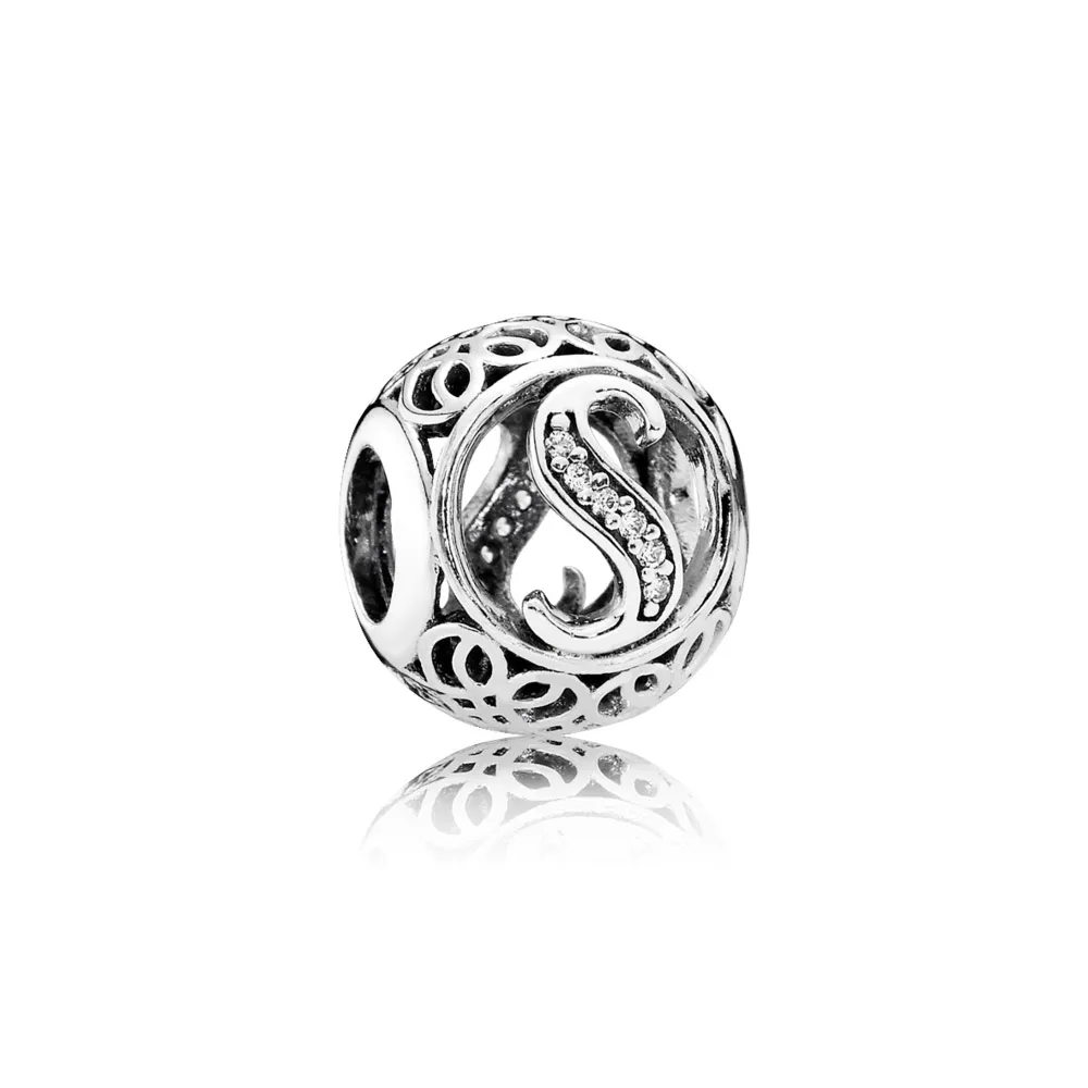 PANDORA Vintage Letter S Charm - 791863cz