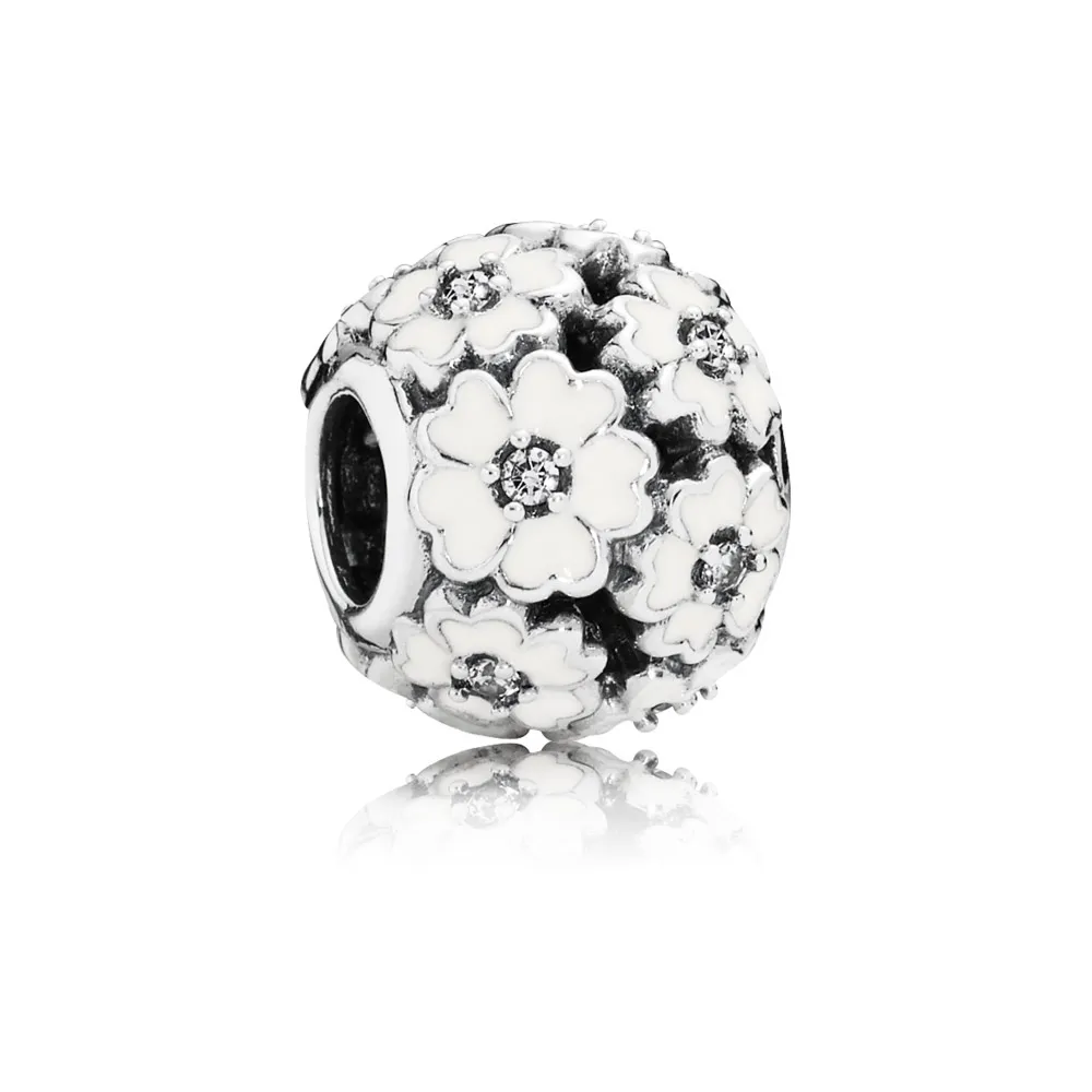 PANDORA White Primrose Meadow Charm - 791488EN12