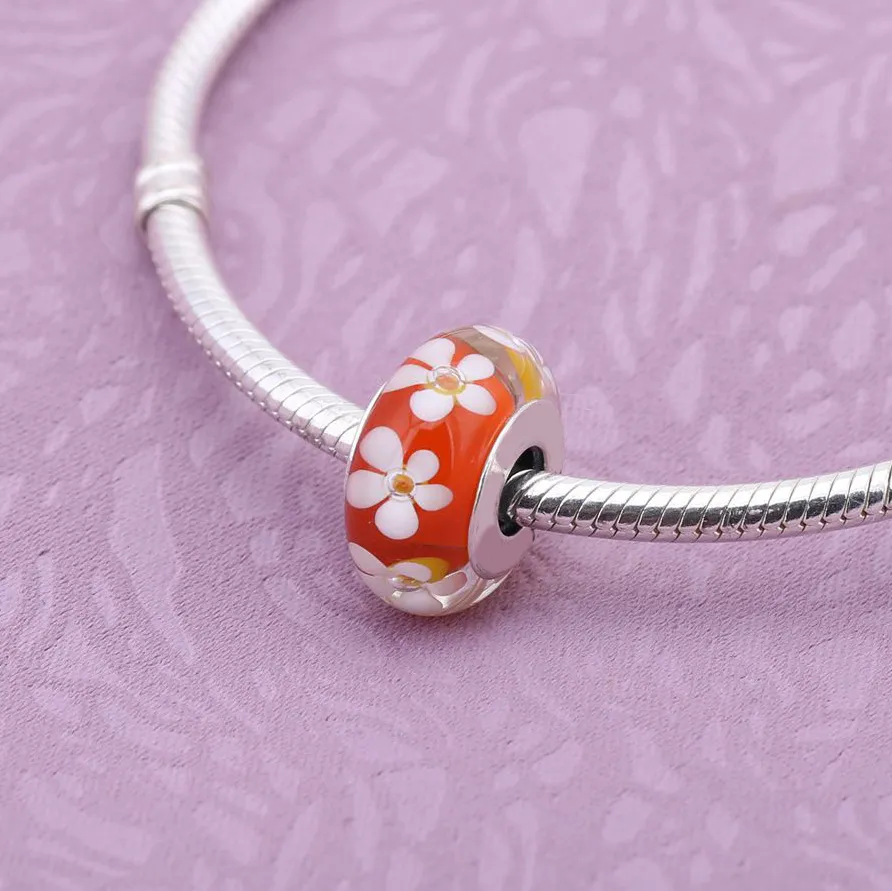 PANDORA Wild Flower Tribute Murano Bead - 791636