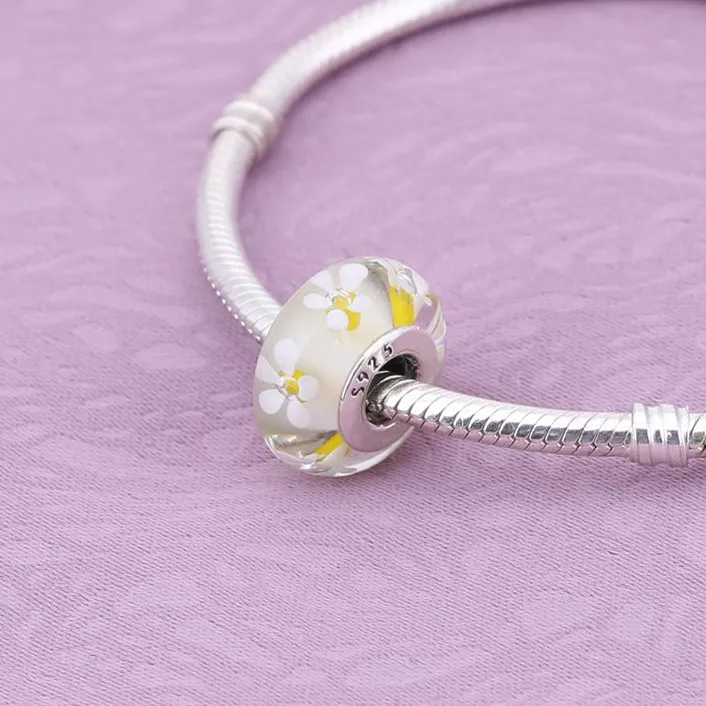 PANDORA Wild Flower Tribute Murano Bead - 791636