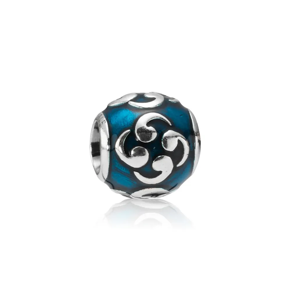 pandora zen turquoise enamel charm 790491en08