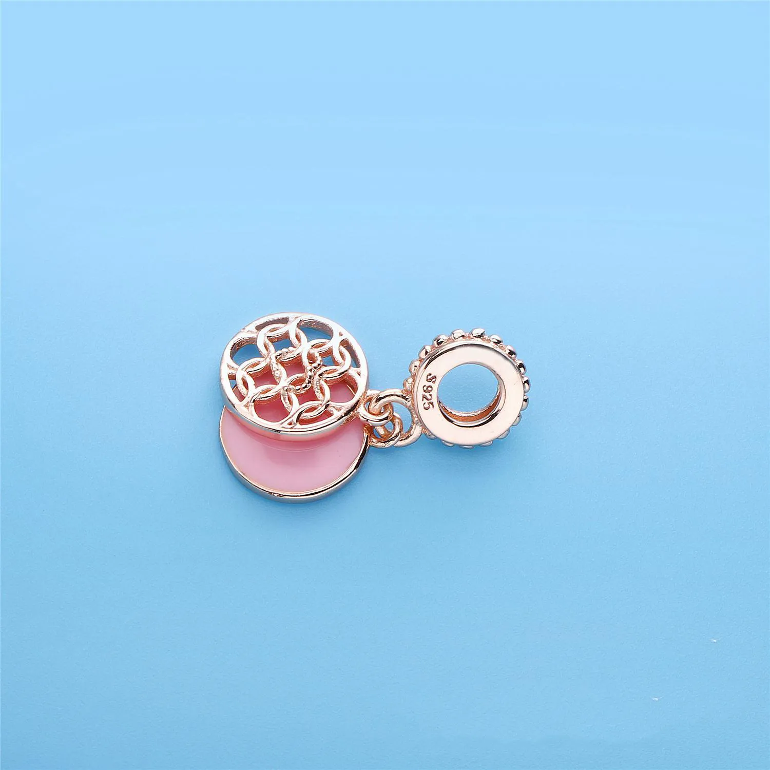 Pattern of Love Dangle Charm, PANDORA Rose™ Pink Enamel - 787040EN153