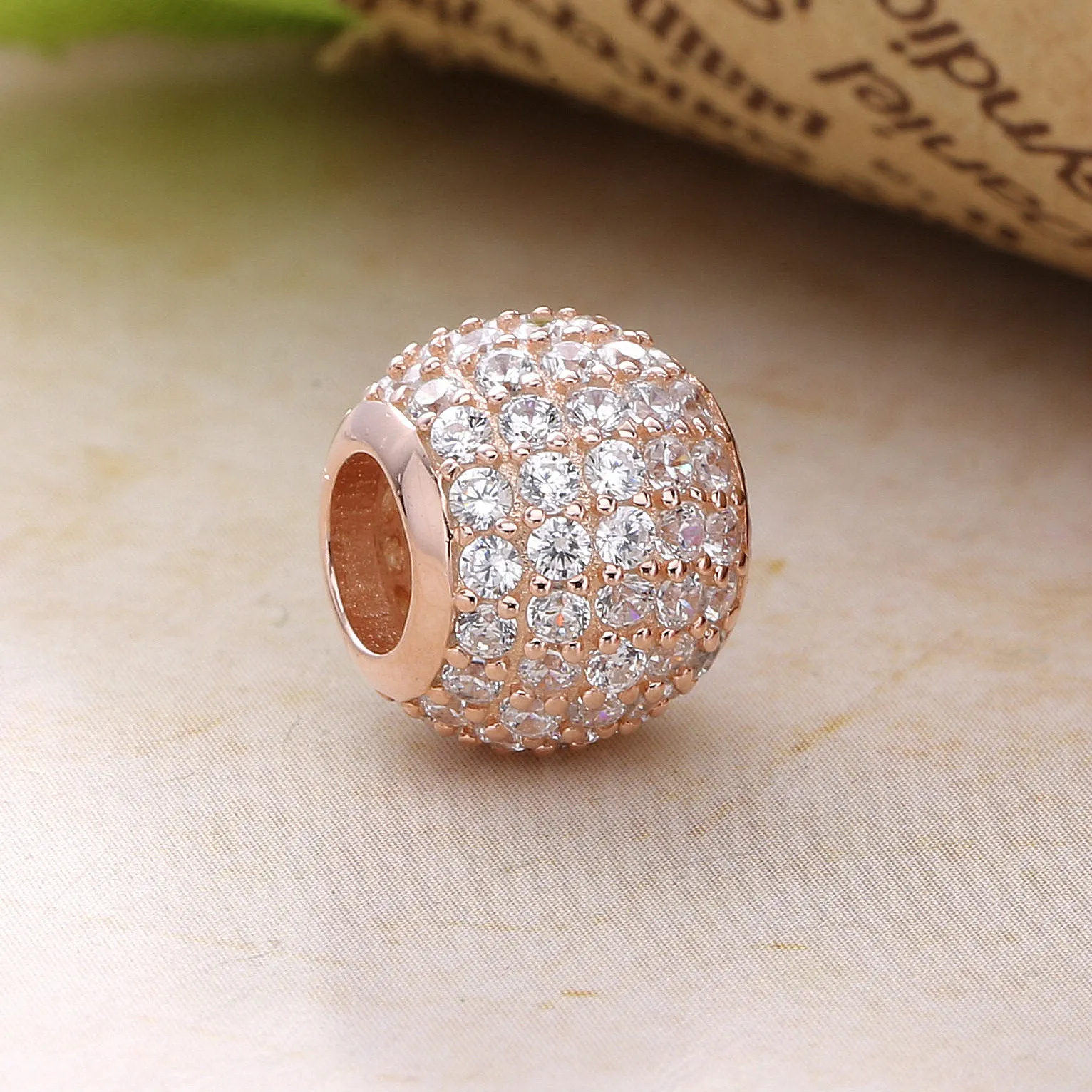 Pavé Lights, PANDORA Rose™ Charm Clear CZ - 781051CZ