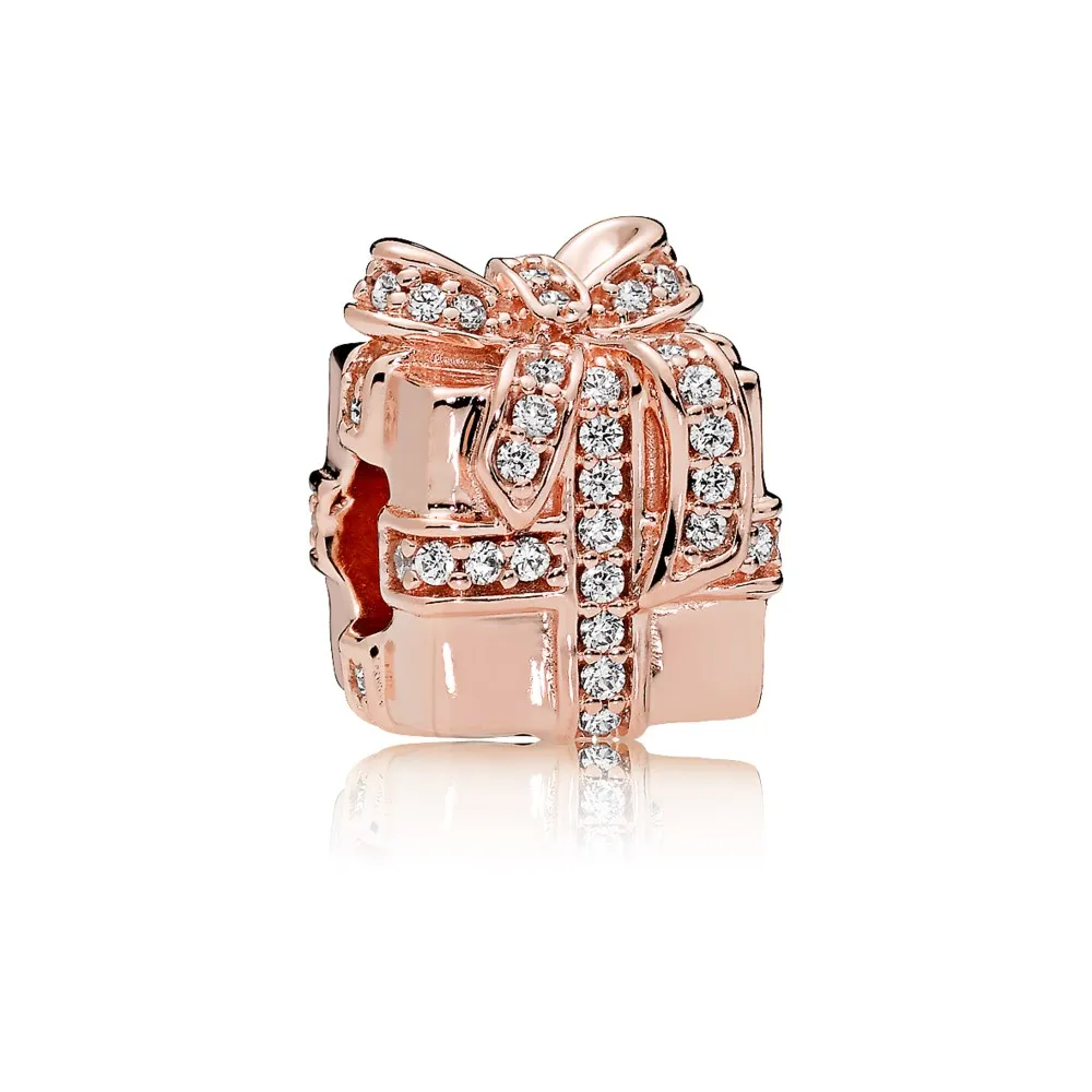 Sparkling Surprise Charm, PANDORA Rose™ & Clear CZ - 781400CZ