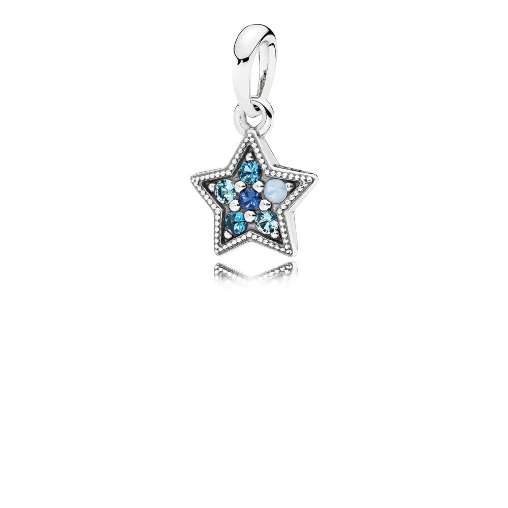 PANDORA Bright Star Necklace Pendant, Multi-Colored Crystals - 396376NSBMX