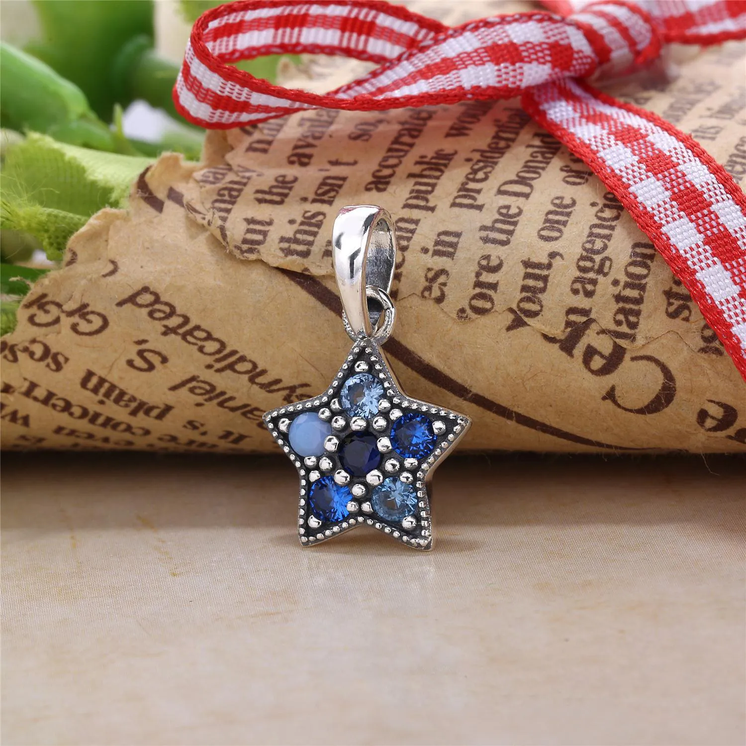 PANDORA Bright Star Necklace Pendant, Multi-Colored Crystals - 396376NSBMX