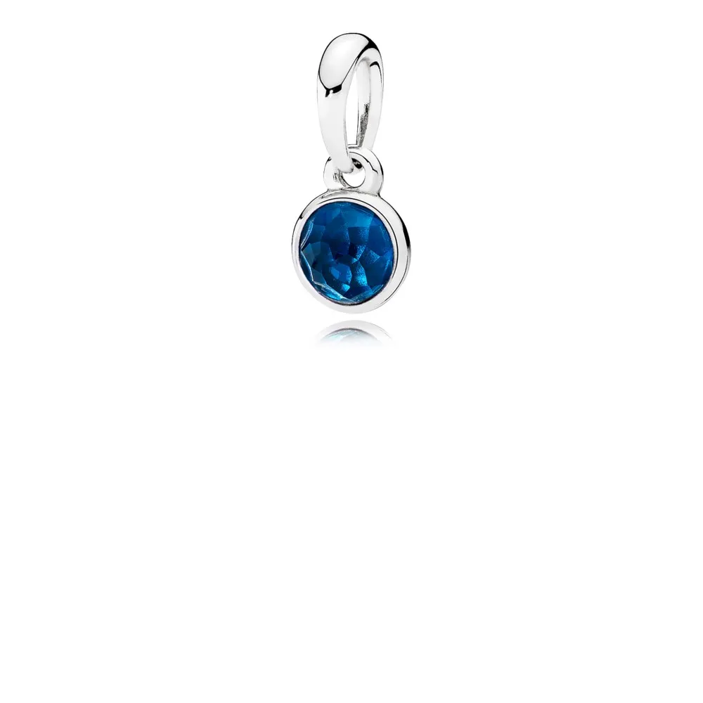 pandora december droplet london blue crystal pendant 390396nlb