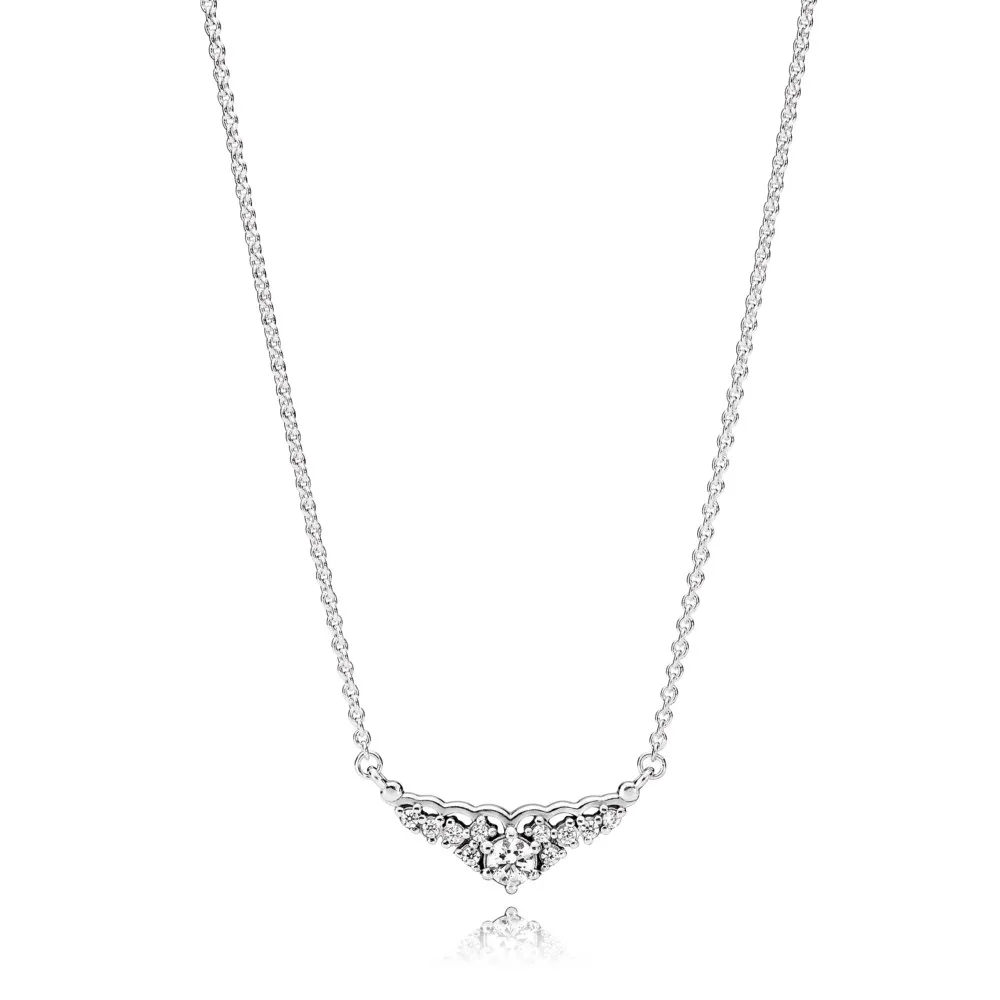 pandora fairytale tiara pendant necklace 396227cz45