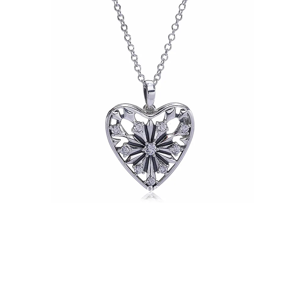 PANDORA Heart of Winter Necklace Chains With Pendant - PJ00287-1