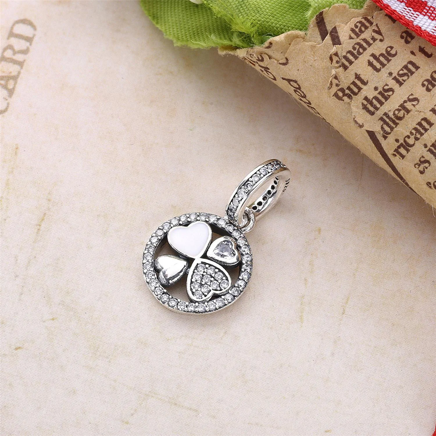 PANDORA Hearts of Love Dropper Dangle Charm - 792104CZA