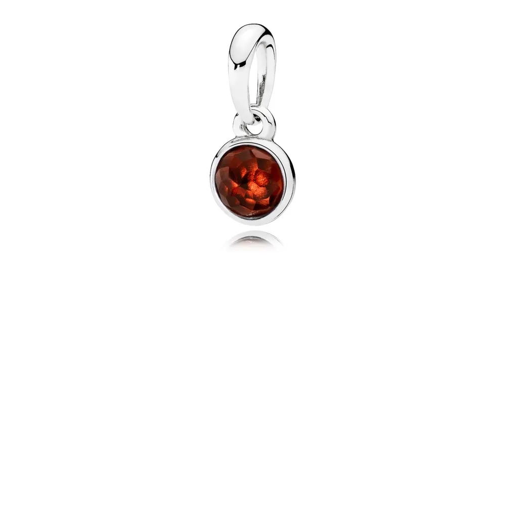 PANDORA January Droplet, Garnet Pendant - 390396GR