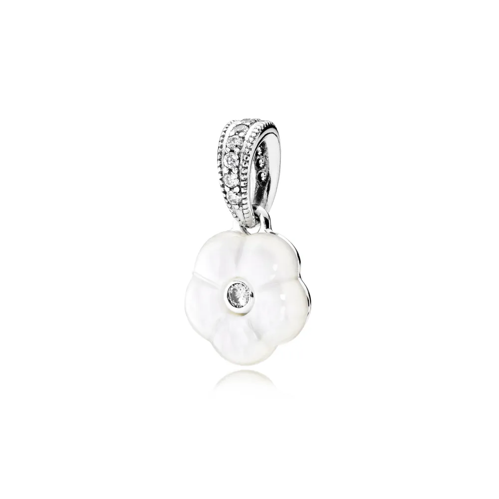 pandora luminous floral pendant 390386mop