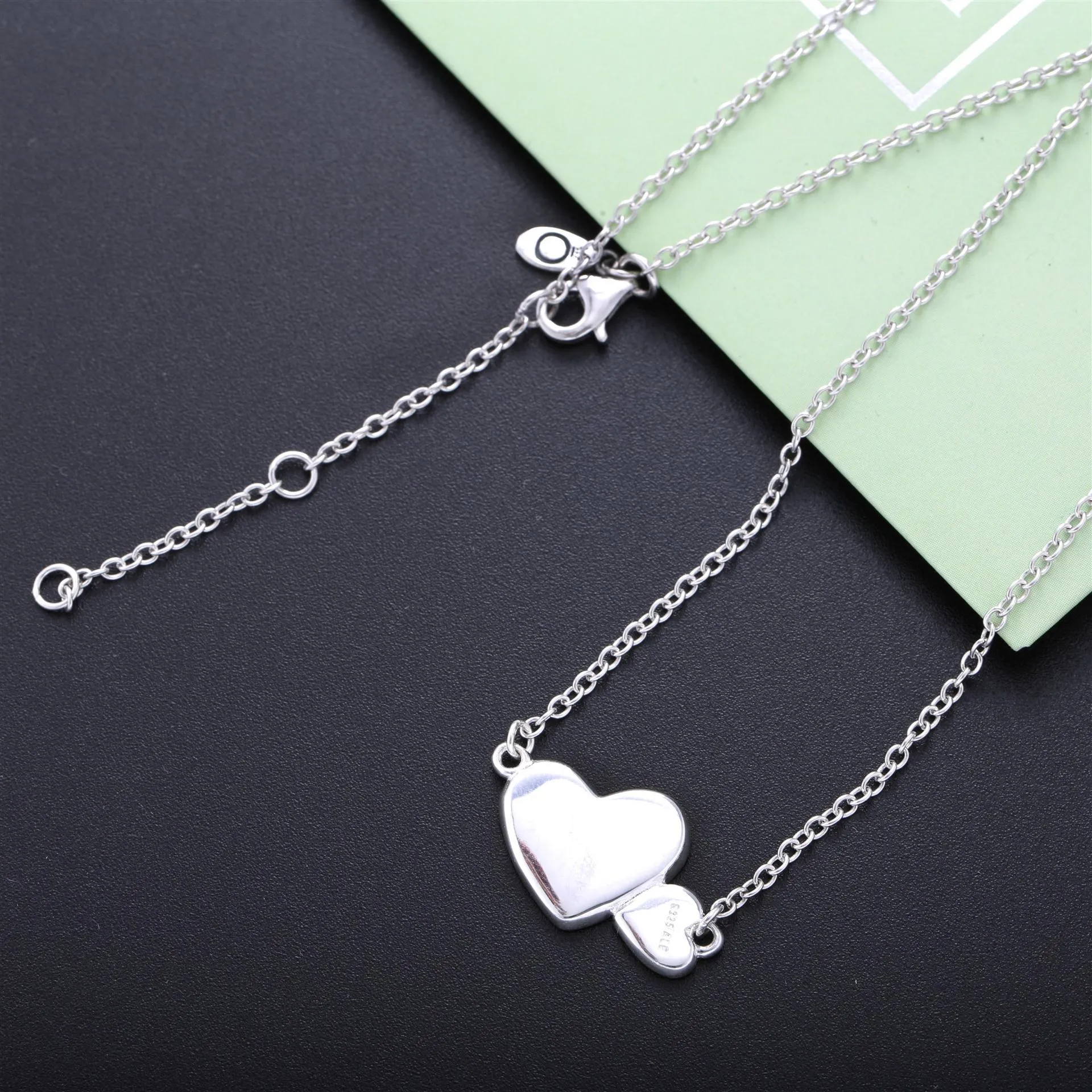 PANDORA Luminous Hearts Pendant Necklace - 590521mop-45