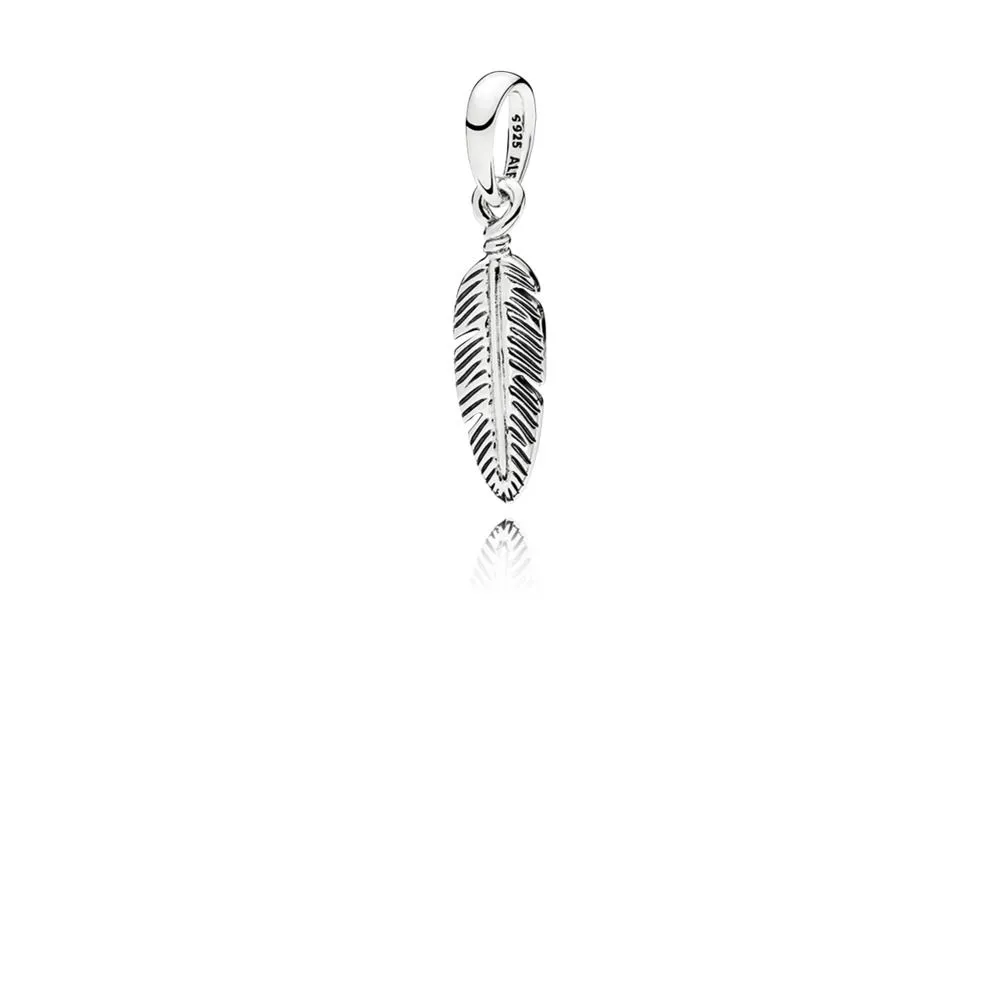 pandora spiritual feather pendant 397216