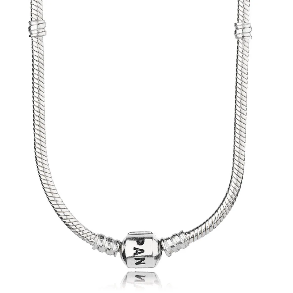 PANDORA Sterling Silver Barrel Clasp Necklace Chain - 590703HV