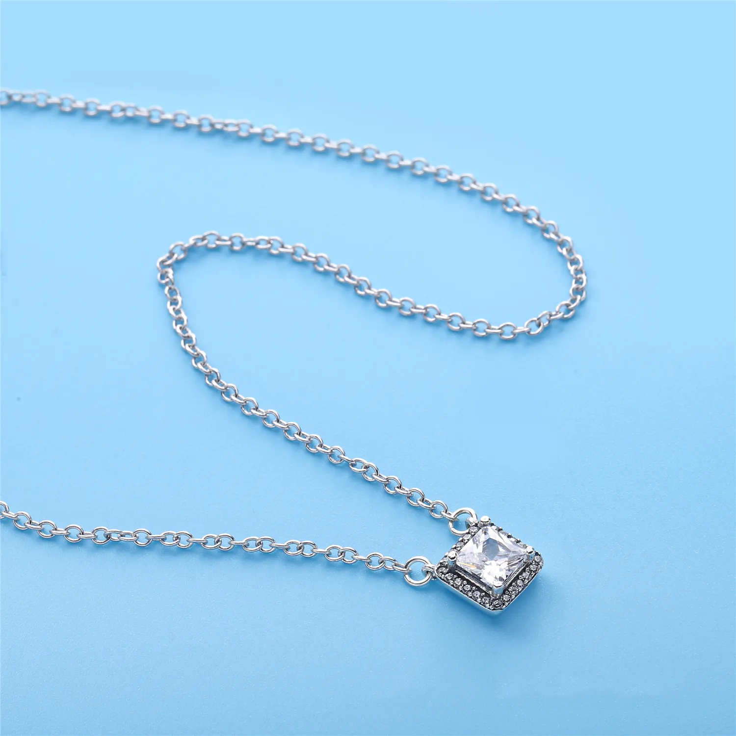 PANDORA Timeless Elegance Clear CZ Pendant Necklace - 396241CZ-45