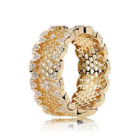 Honeycomb Lace Ring, PANDORA Shine™ Clear CZ - 167100CZ