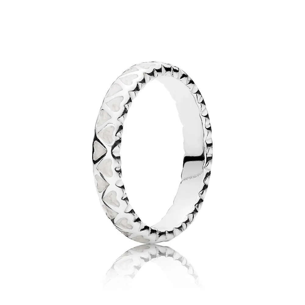 PANDORA Abundance of Love Ring, Silver Enamel - 190975EN23 - Rings