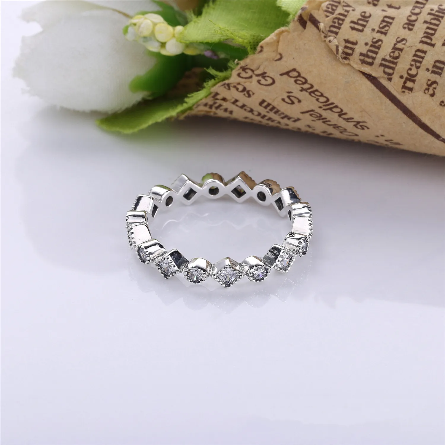 PANDORA Alluring Brilliant Princess with Clear CZ Ring - 190943CZ