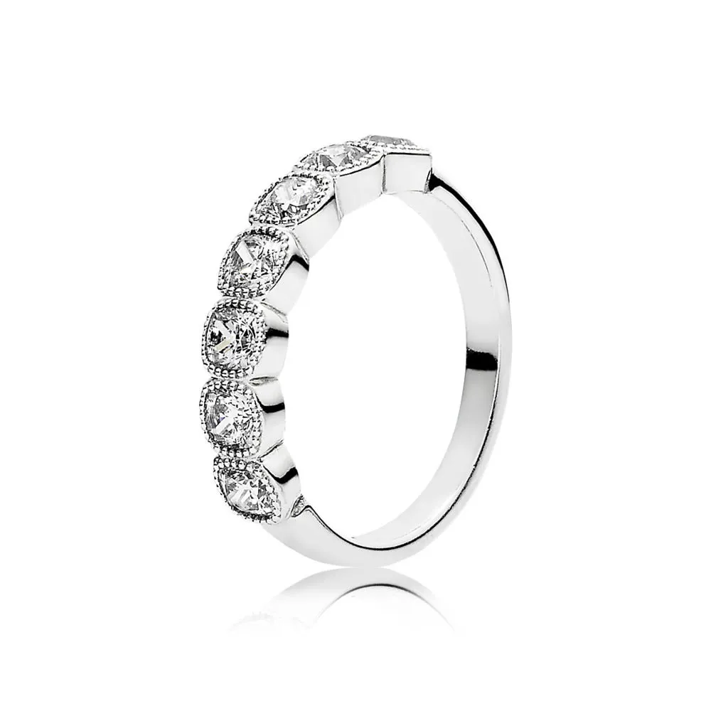 PANDORA Alluring Cushion, Clear CZ Ring - 191019CZ