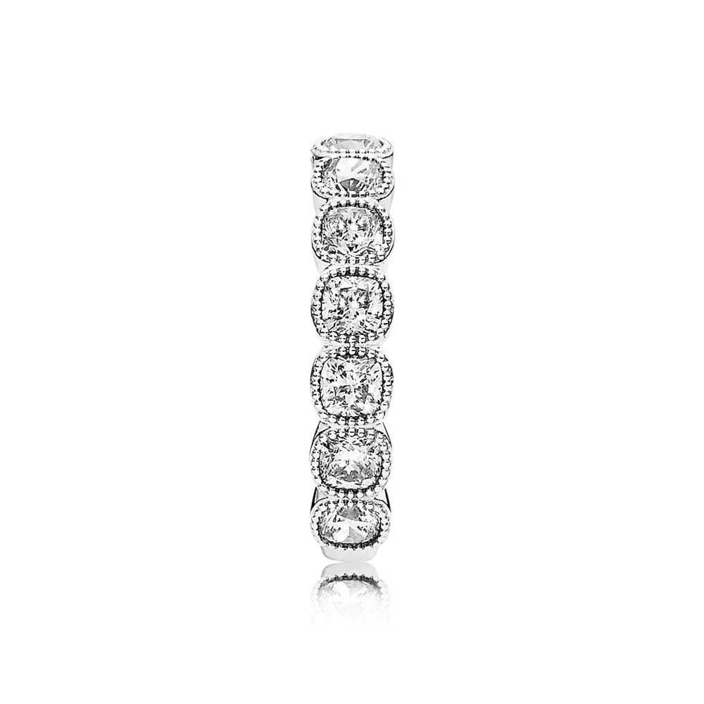 PANDORA Alluring Cushion, Clear CZ Ring - 191019CZ