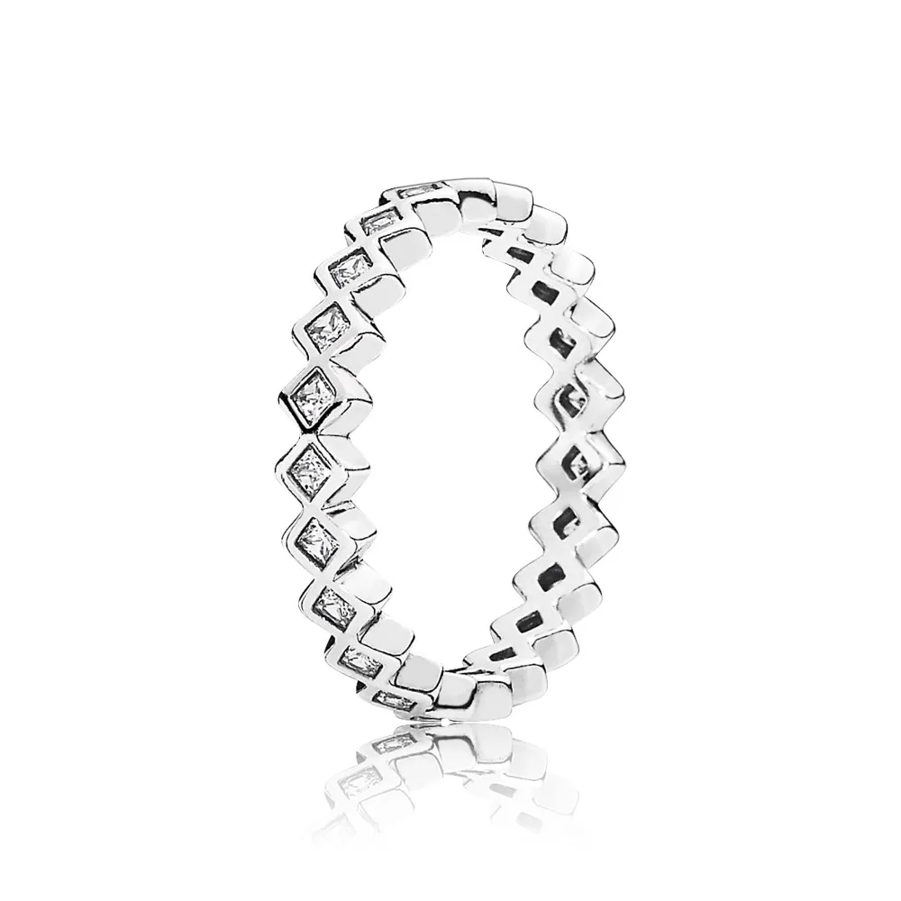 pandora alluring princess eternity rings 190944cz