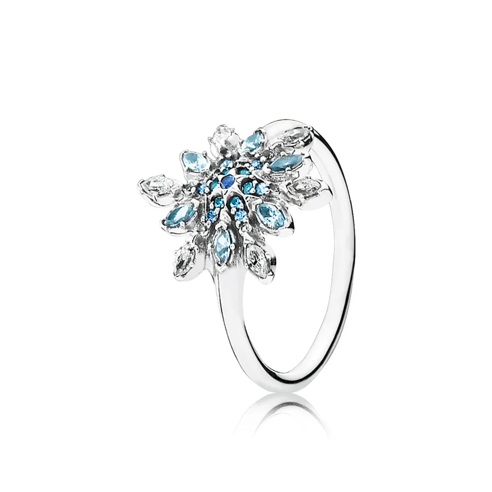 PANDORA Crystallised Snowflake Ring - 190969NBLMX