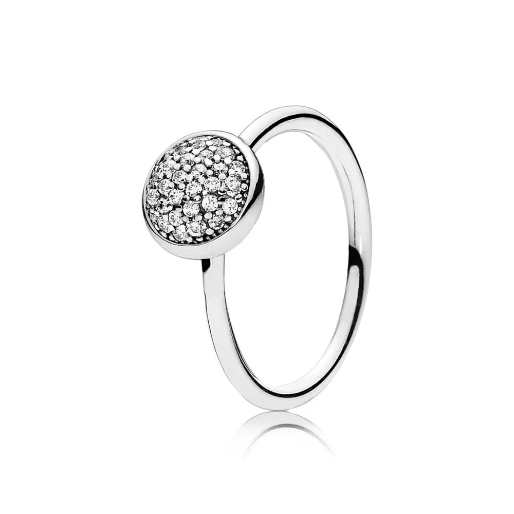 pandora dazzling droplet pave ring 191009cz