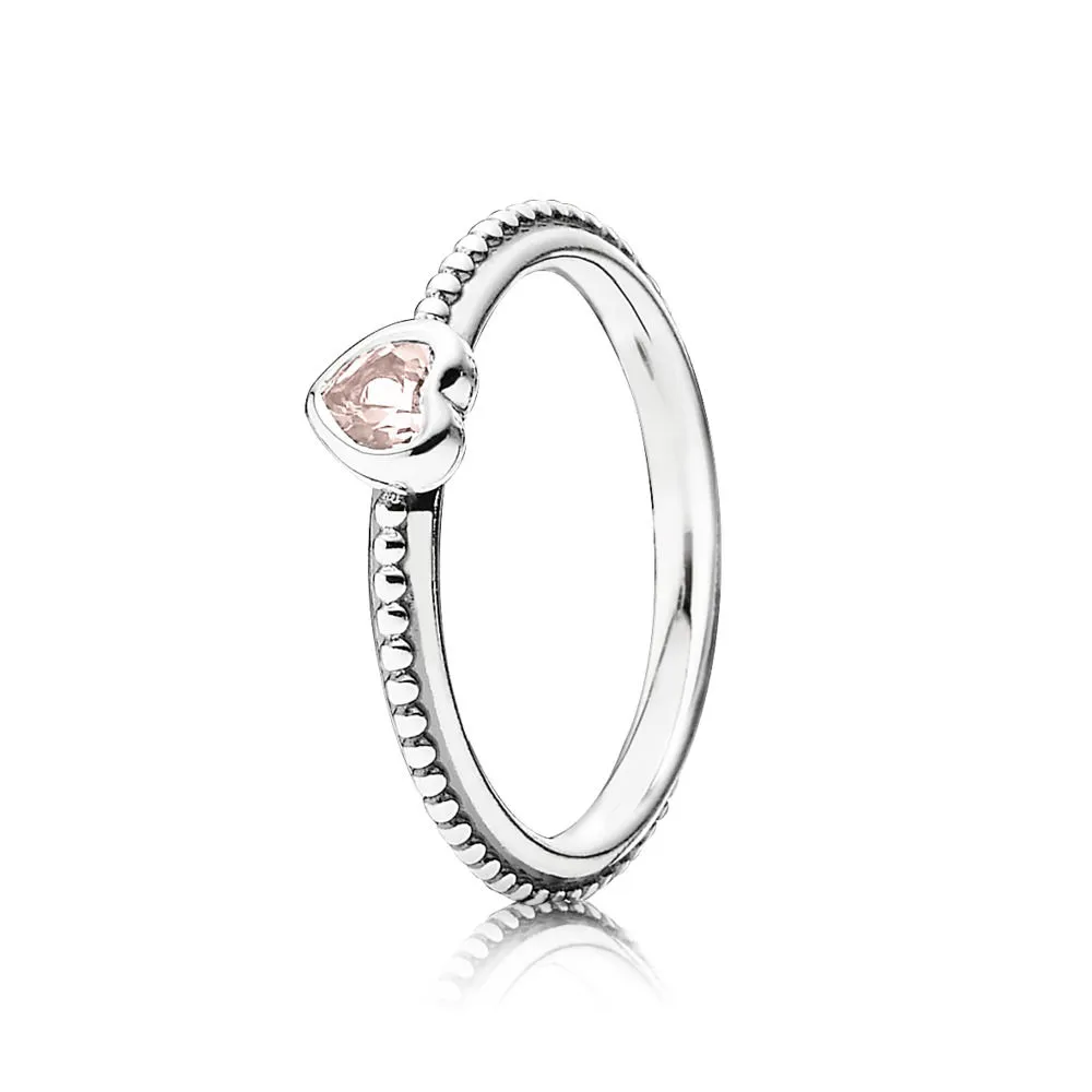 pandora delicate pink heart ring 190896slp