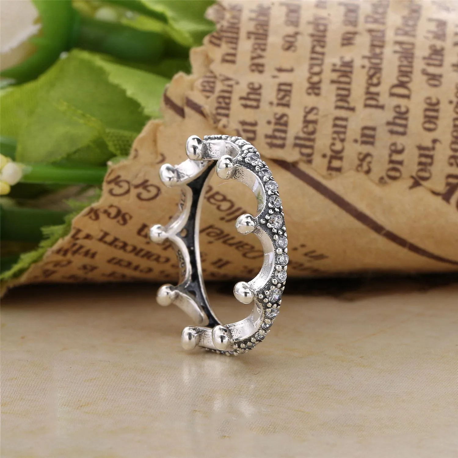 PANDORA Enchanted Crown Ring, Clear CZ - 197087CZ