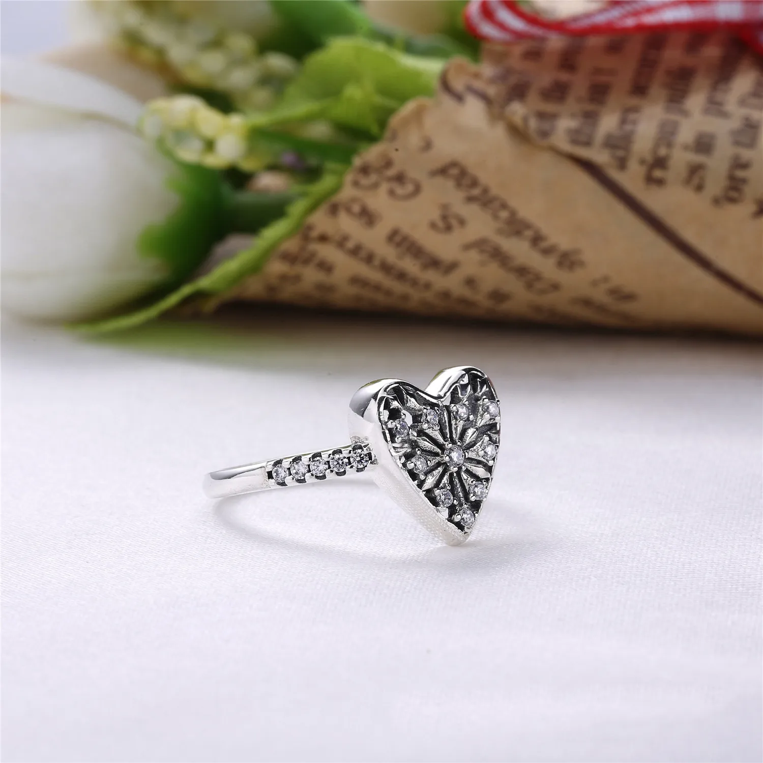 PANDORA Heart of Winter Ring, Clear CZ - 196371CZ