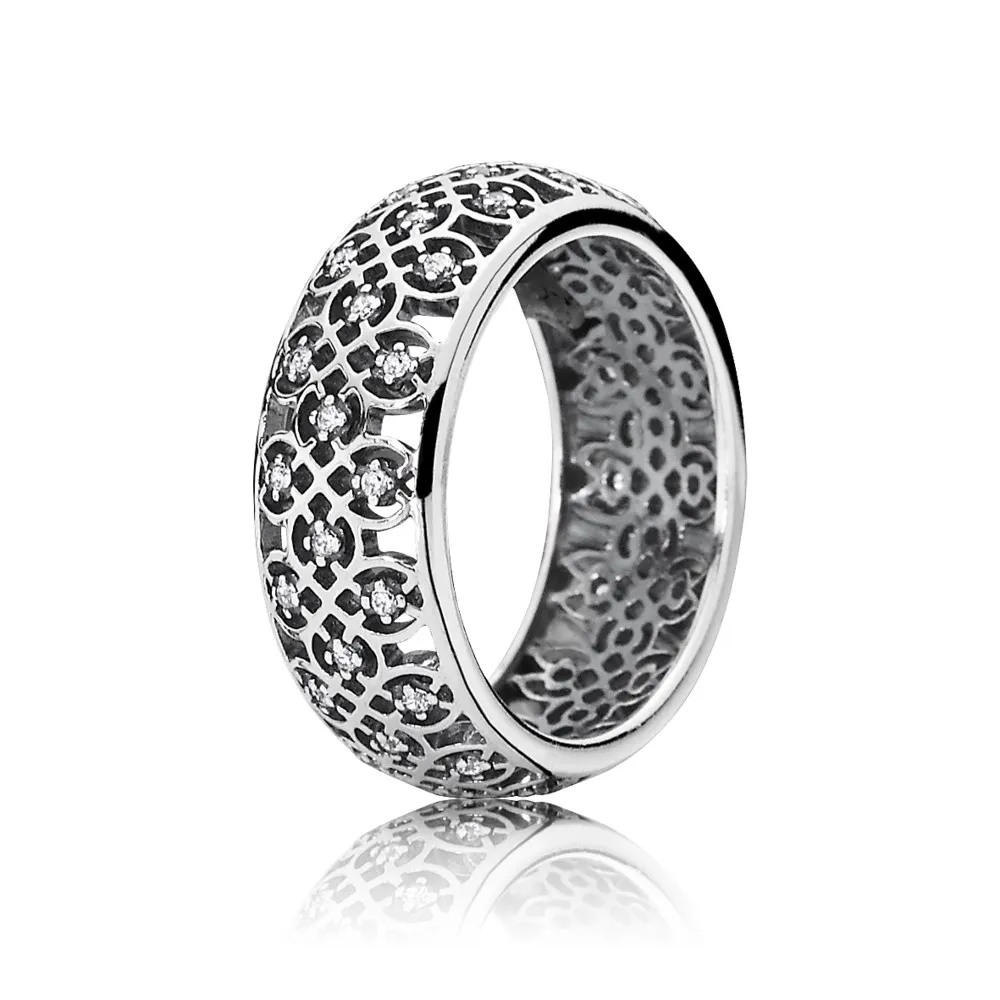 PANDORA Intricate Lattice Ring, Clear CZ - 190955CZ - Rings