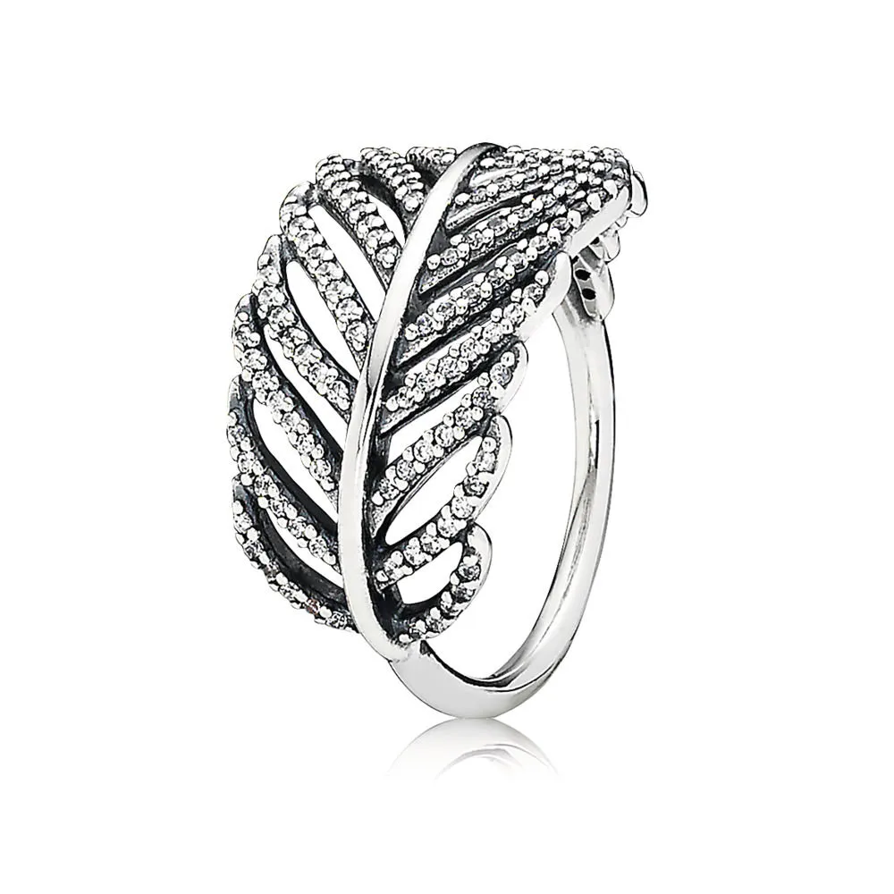 PANDORA Light As A Feather Ring, Clear Cubic Zirconia - 190886CZ